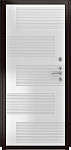 Дверь ДвериПРО L-43 ФЛ-185 (10мм, ПВХ ясень белый) DPRO195571 фото